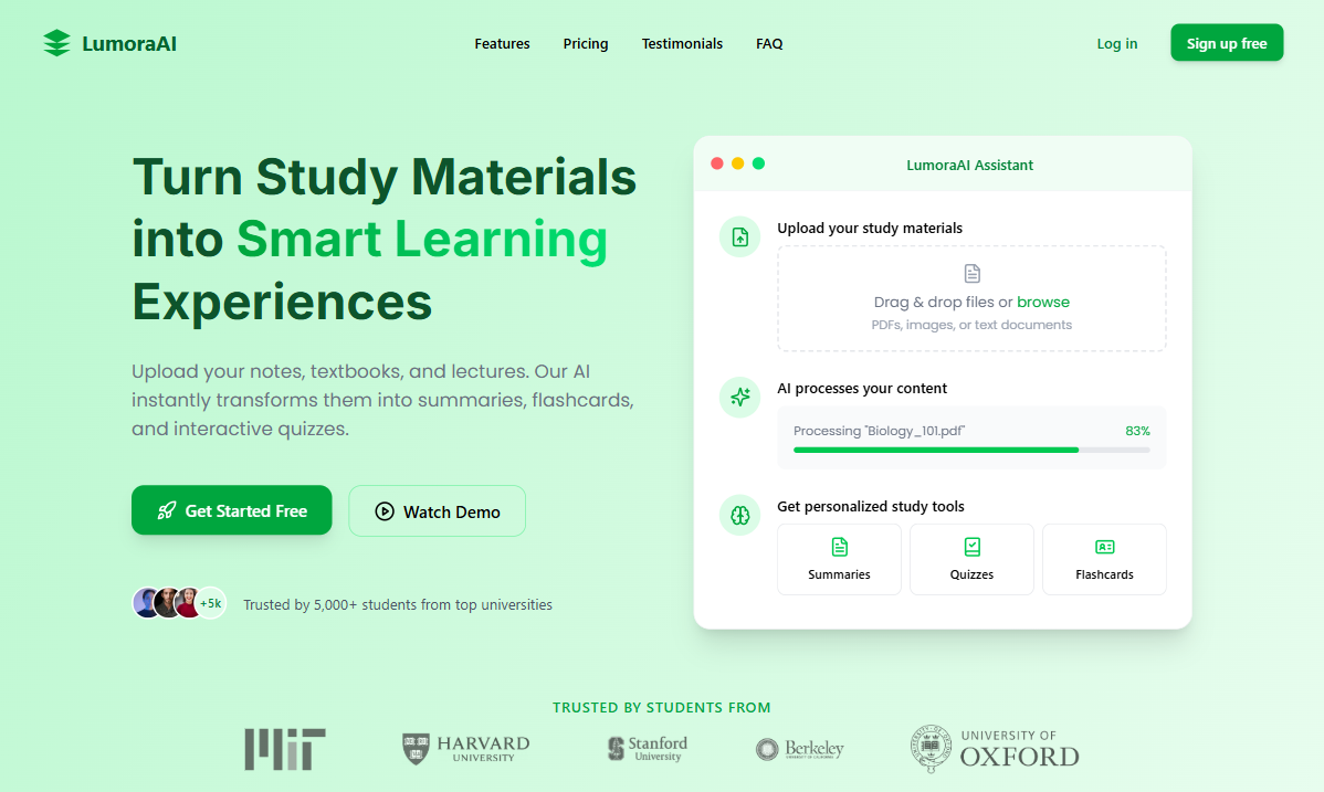 Lumora AI screenshot